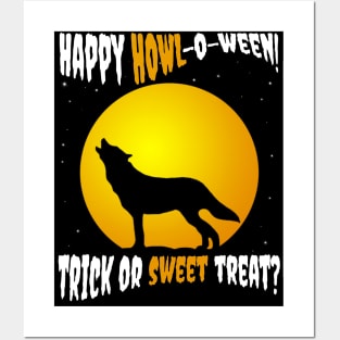 Happy Howl-o-ween! Trick or Sweet Treat? Posters and Art